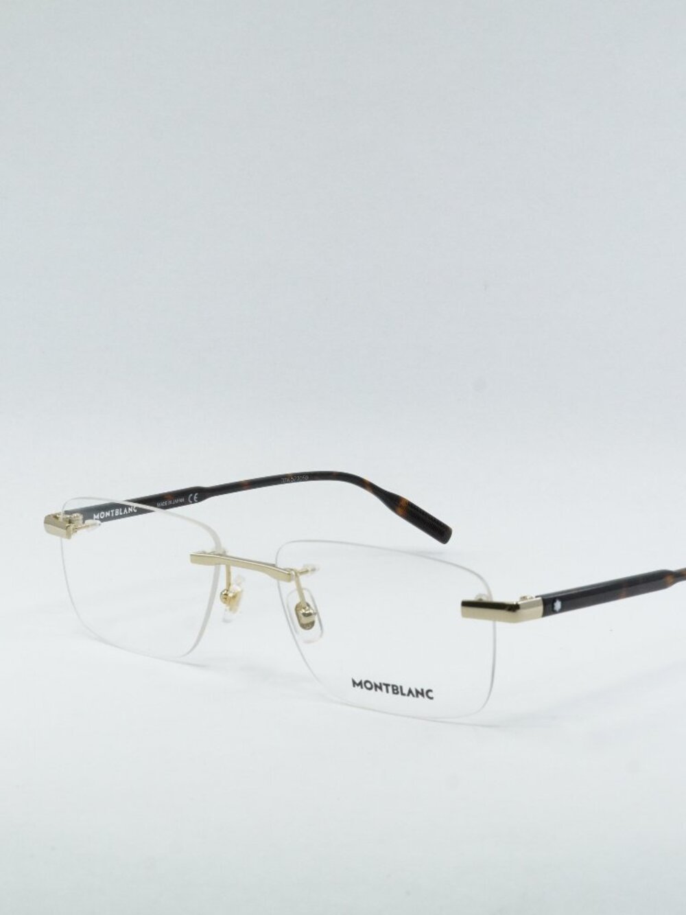Montblanc MB0088O 003 Eyeglasses Gold 56mm Rectangle Frame